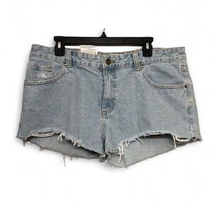 Blue Distressed Jean Shorts